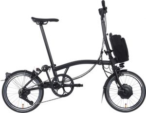 Brompton Electric P Line Urban - High Handlebar - Midnight Black