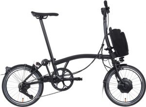 Brompton Electric P Line Urban - Mid Handlebar - Midnight Black