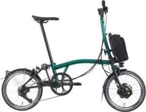 Brompton Electric P Line Urban - High Handlebar - Emerald Lacquer