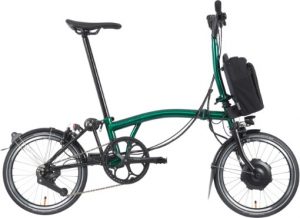 Brompton Electric P Line Urban - Mid Handlebar - Emerald Lacquer